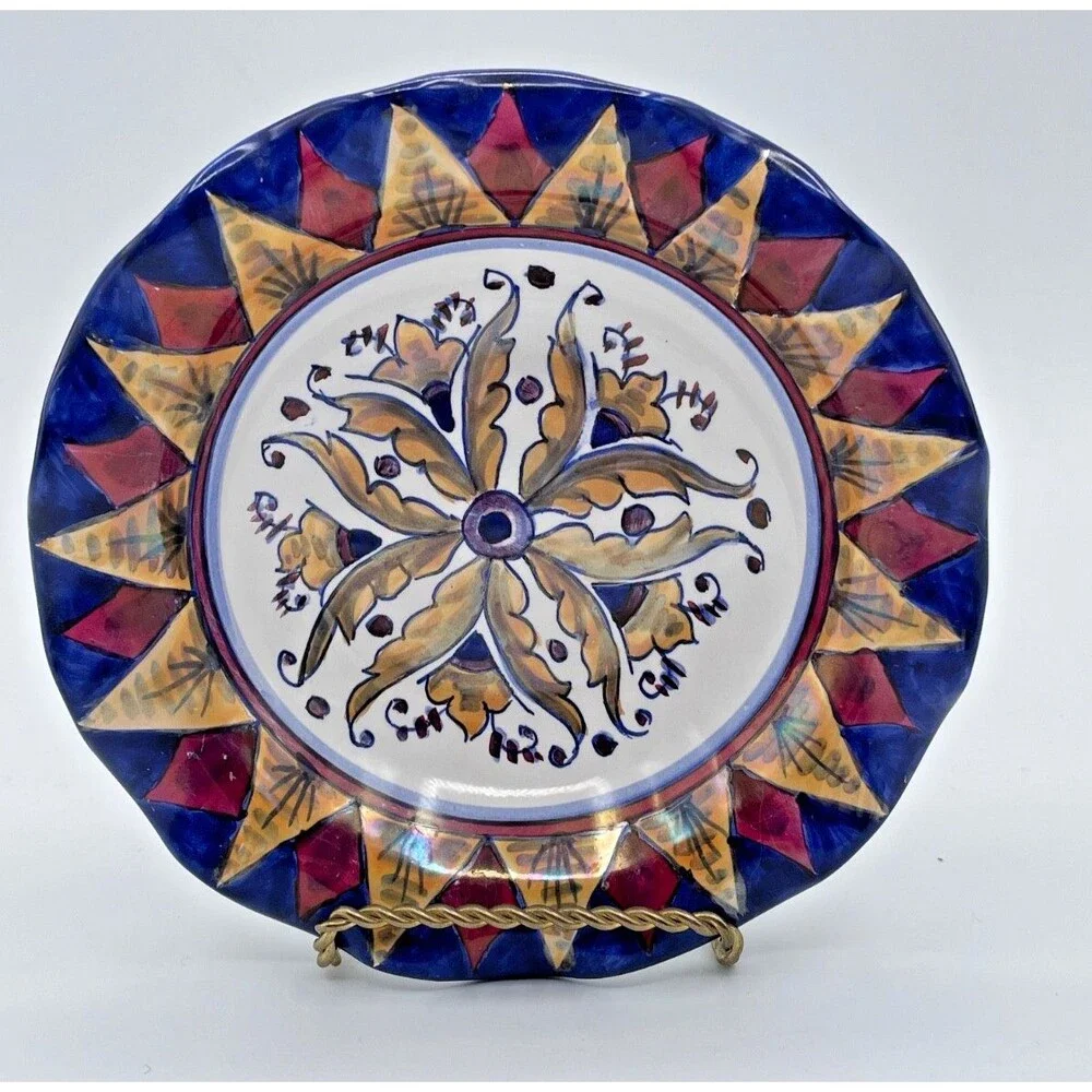 Vintage Gualdo Tadino Italy Signed Bowl Frillici Perugia Umbria Ceramics